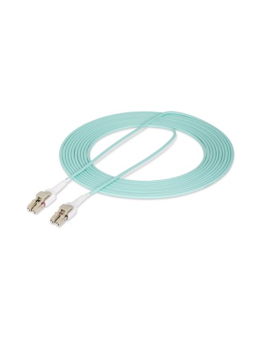 Cable de Fibra Óptica Multimodo Conmutable LC a LC (UPC) OM4 de 5m - 50/125µm - Redes de 100G - Low Insertion Loss - LSZH - Con
